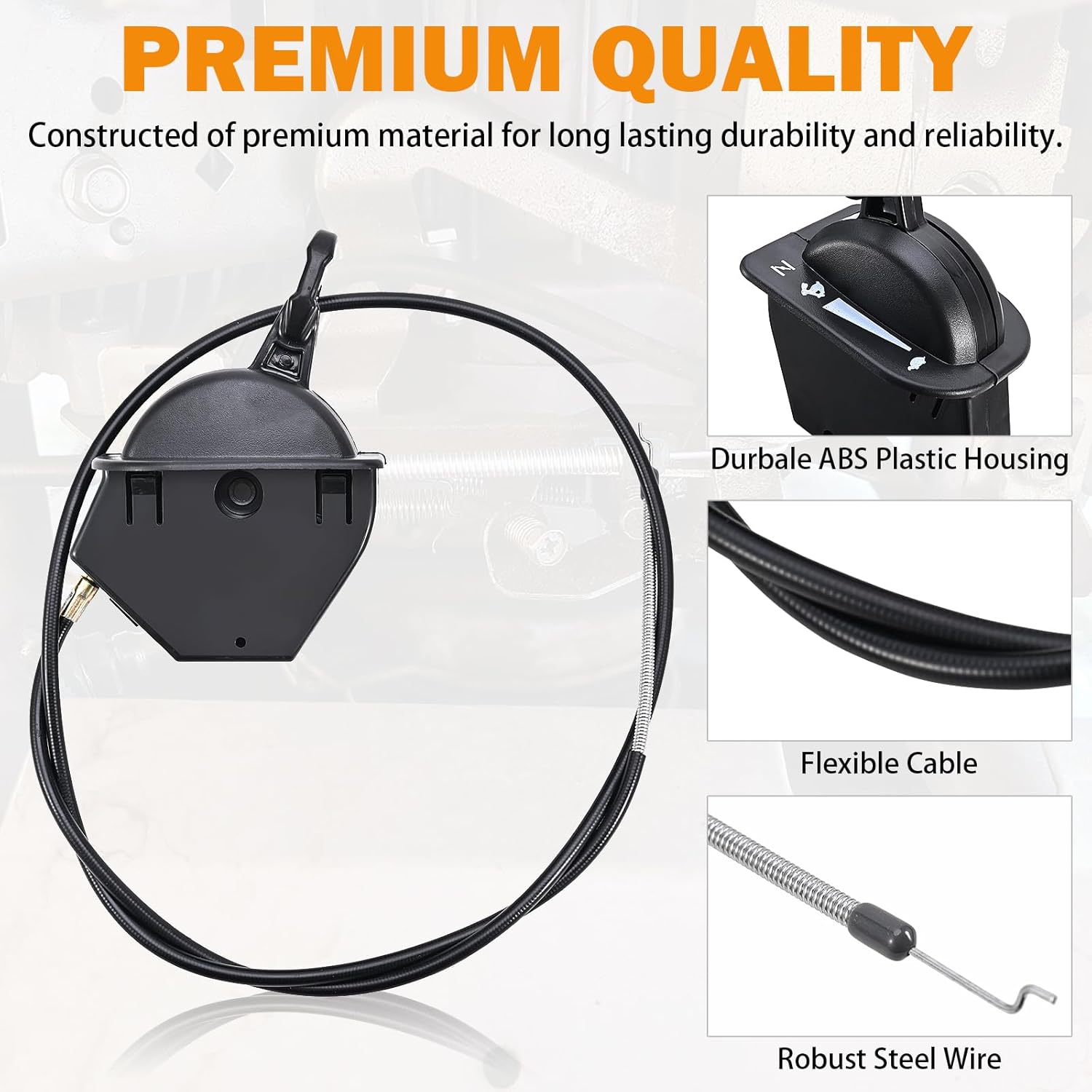 946-05098C Throttle Choke Cable Compatible with Cub Cadet Craftsman MTD Lawn Tractor Throttle/Choke Control Cable XT1-LT46 LT50 GT50 GT54 ST54 XT2-LT54 LX46 GX54 946-05098A 946-05098B 746-05098A