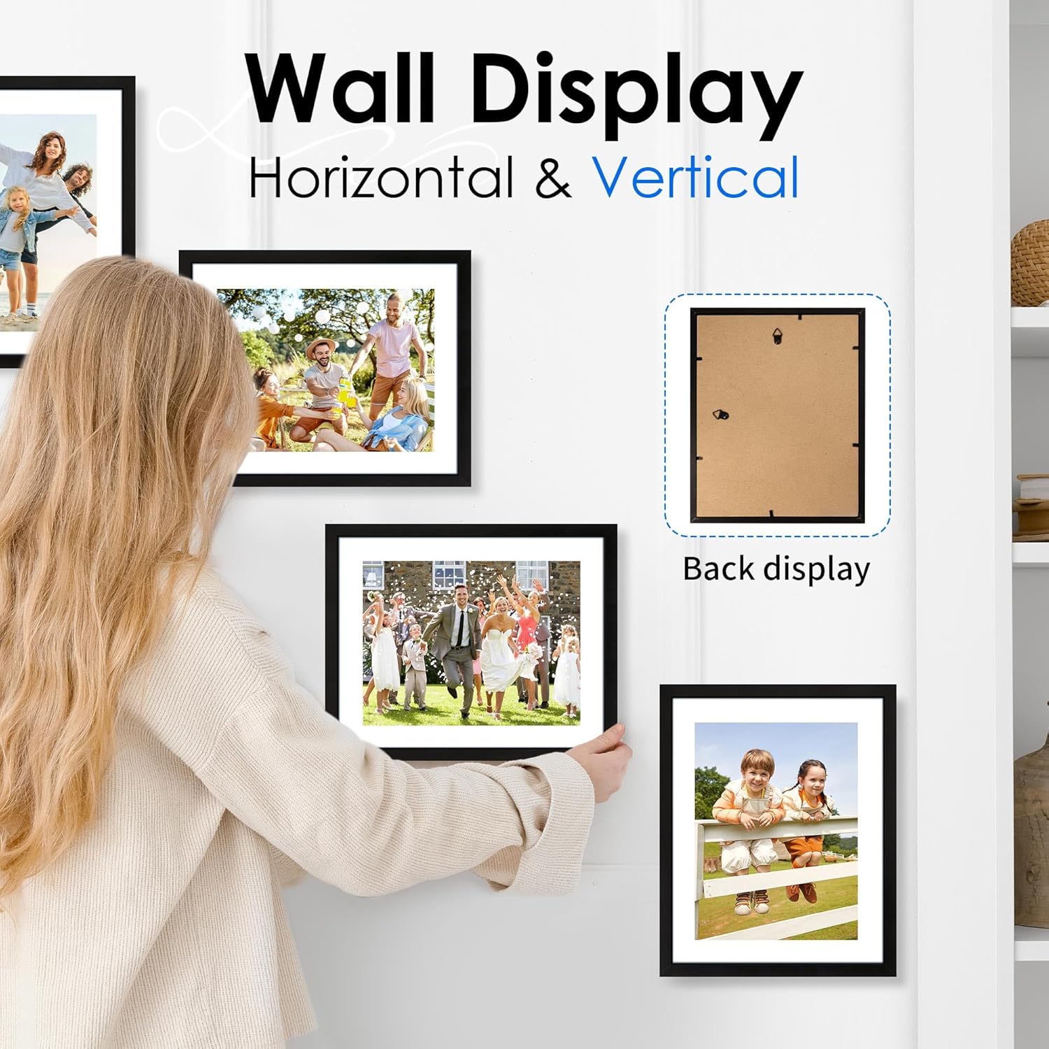 8x10 Picture Frame Set of 2 & 8.5x11 Picture Frame Bulk-6 Pack