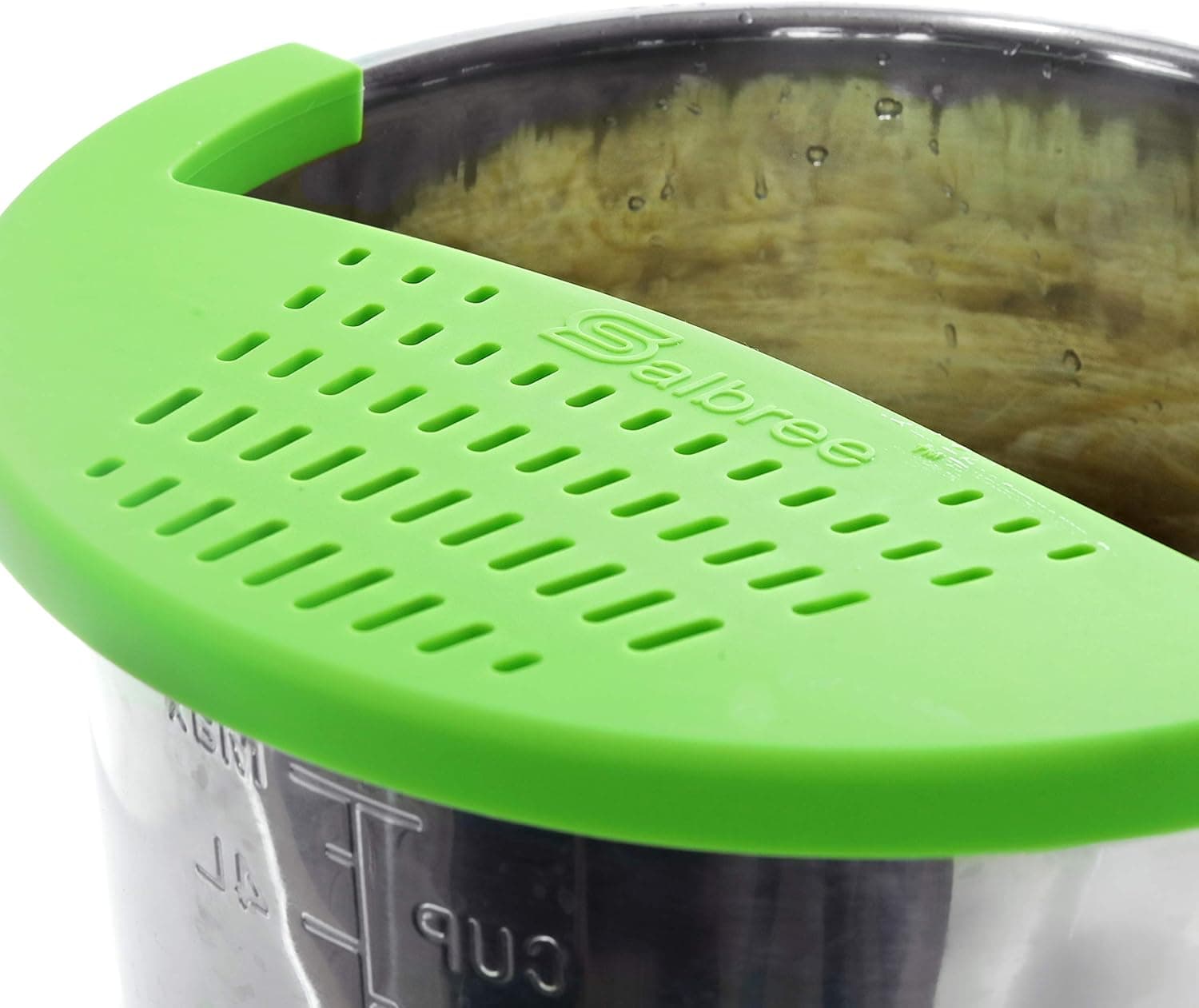 Silicone Snap Strainer for 6qt Instant Pot with Small Mitts Set Green