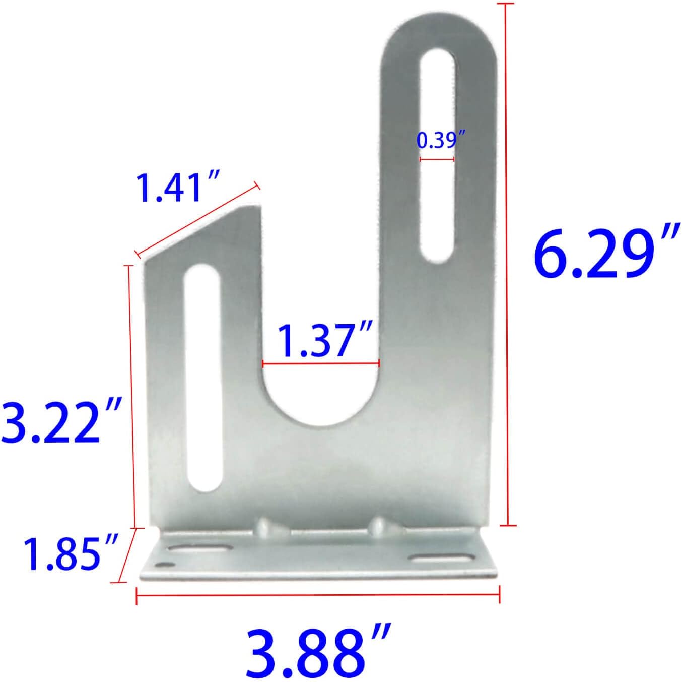 Heavy Duty Residential Garage Door Torsion Spring Center Brackets, Industrial Door Parts Support for 1-3/4" to 2-5/8" ID Springs (Pair)