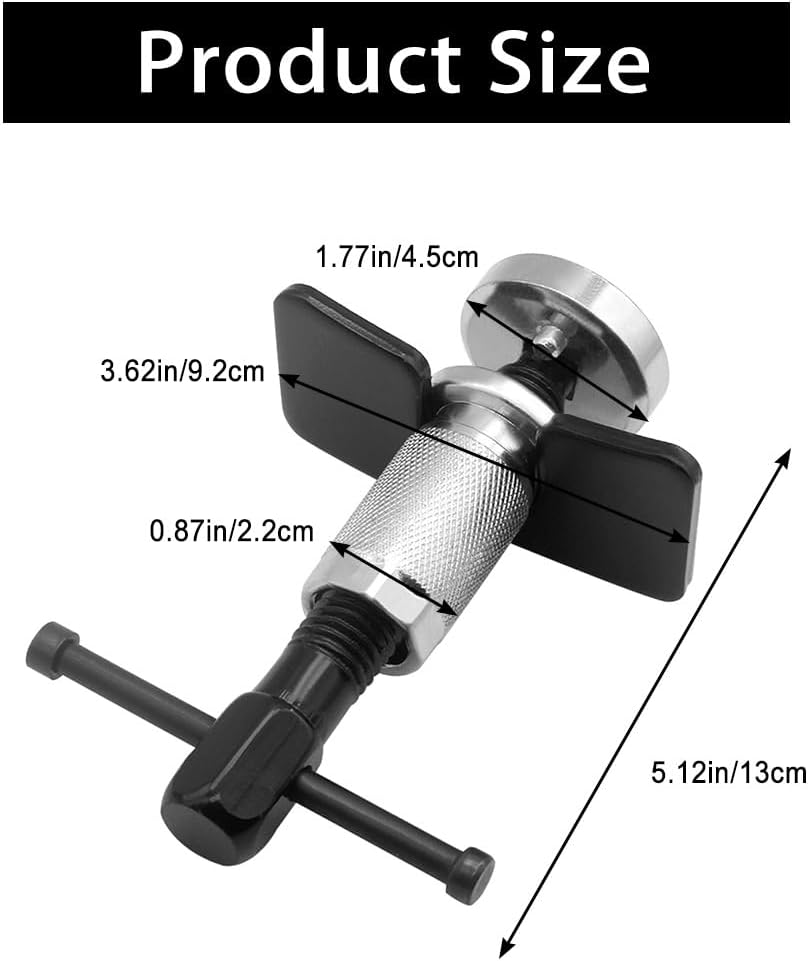 Brake Caliper Piston Rewind Tool Compression Dual Pin Brake Right Handed Thread Set for Car Disk Brake Pad Replacement