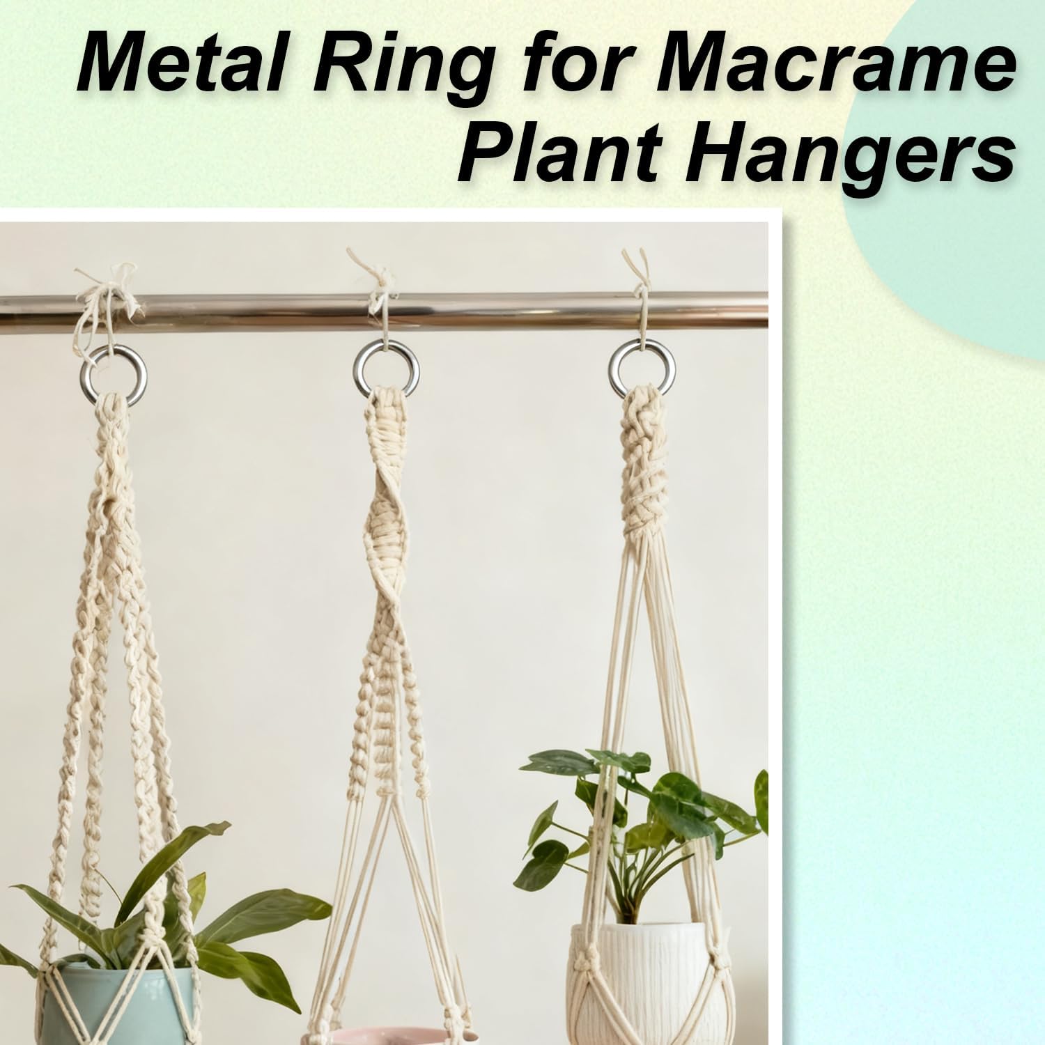 CooBigo 15pcs 1 Inch Stainless Steel Ring Buckle, Metal O Rings Buckles, Solid Welded Loop for Dreamcatcher Keyrings, Dog Collars, Macrame, Hanging Strap Slings