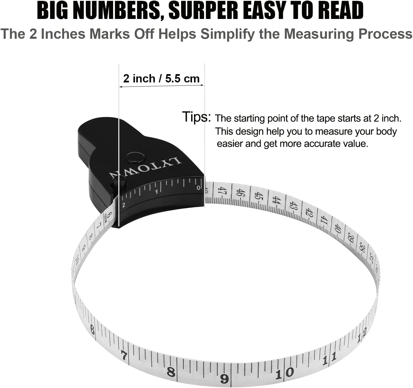 Automatic Telescopic Tape Measure(60in/150cm), Measuring Tape for Body,Self-Tightening Body Measuring Tape,Retractable Tape Measure for Fitness, Weight Loss, Tailor, Sewing, Handcrafts (4 PCS)
