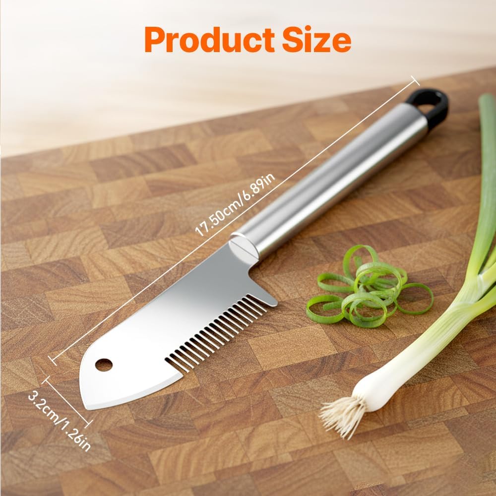 Stainless Steel Multi-Purpose Julienne Peeler, Precision Blade Vegetable Fruit Slicer, Ergonomic Grip & One-Piece, Shredder for Salads Potatoes Carrots (1PCS)