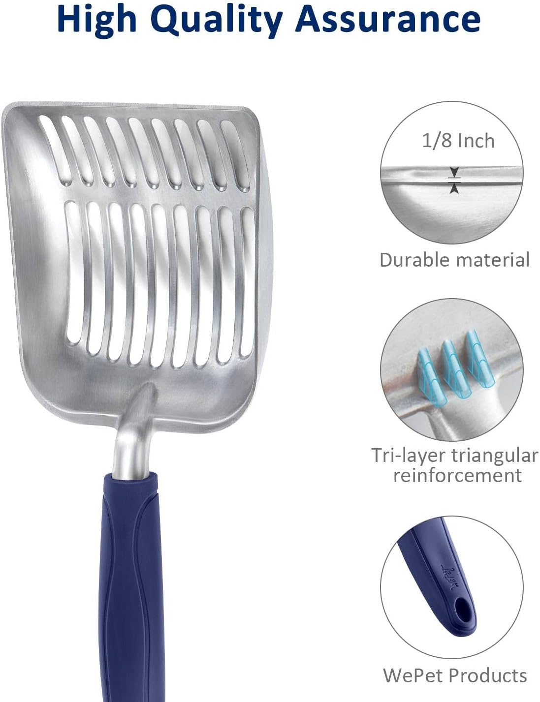 Dual Size Cat Litter Scooper Combo Set for Easy Cleanup