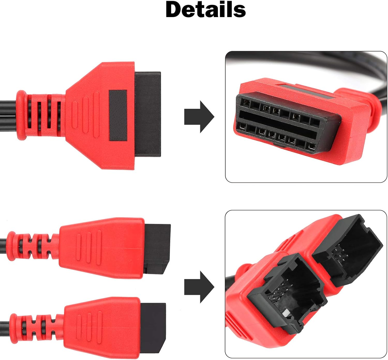 Cable Adaptor for Chrysler 12+8 Programming Cable Connector for Autel DS808 Maxisys Main Test Cable for Autel DS808 Maxisys MS905 MS906 MS906BT MS906S MS908 MS908S Pro