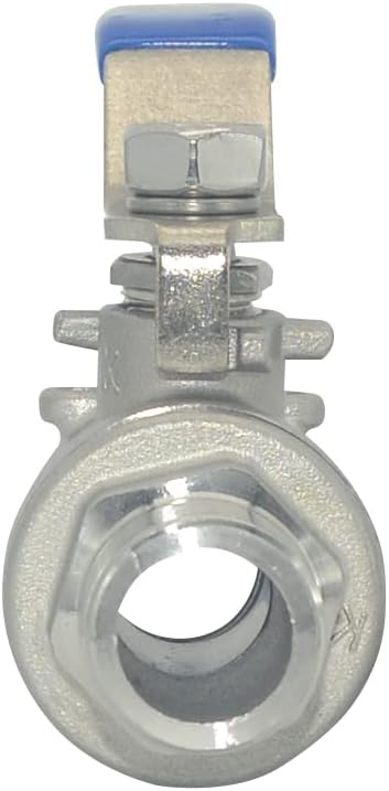 Full Port Ball Valve Male x Female S304 Stainless Steel Heavy Duty for Water, Oil, and Gas,1000WOG (1/2inch)