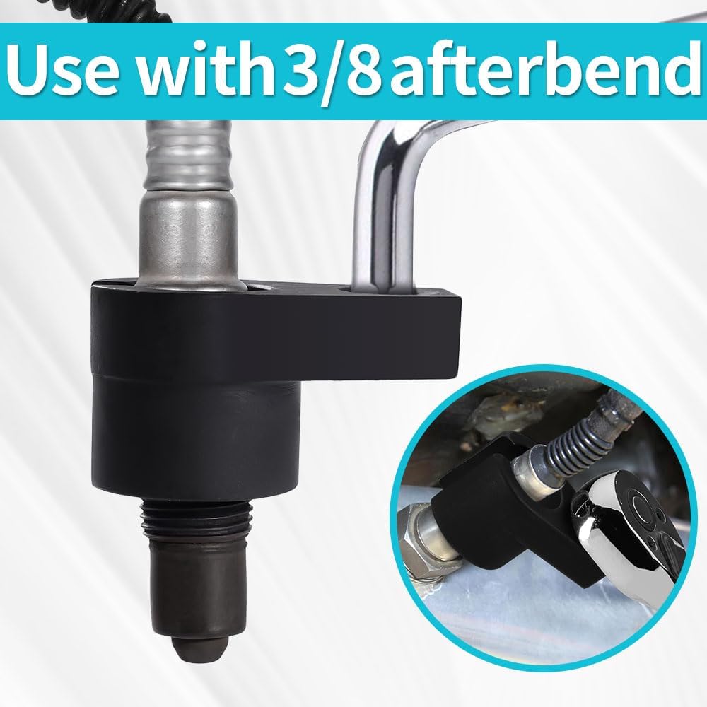 Offset O2 Sensor Socket, 7/8-Inch (22mm) with 3/8-Inch Drive, Universal Fit for Vehicle Oxygen Sensor Removal