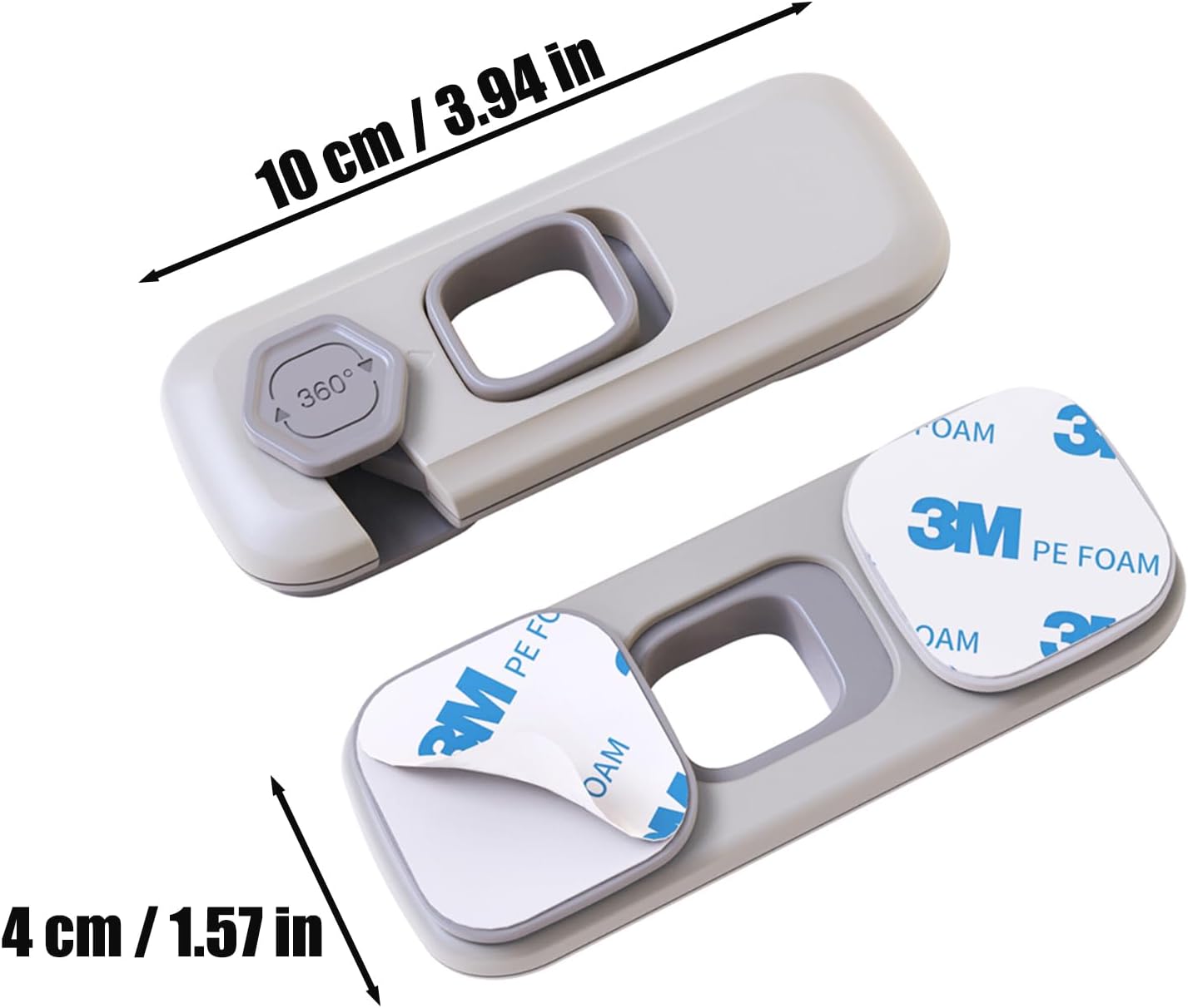 5 Pack Fridge Locks Child Safey, Child Freezer Lock, Baby Fridge Door Latches with Adhesive, Child Locks for Cabinets, Cupboard, Ovens