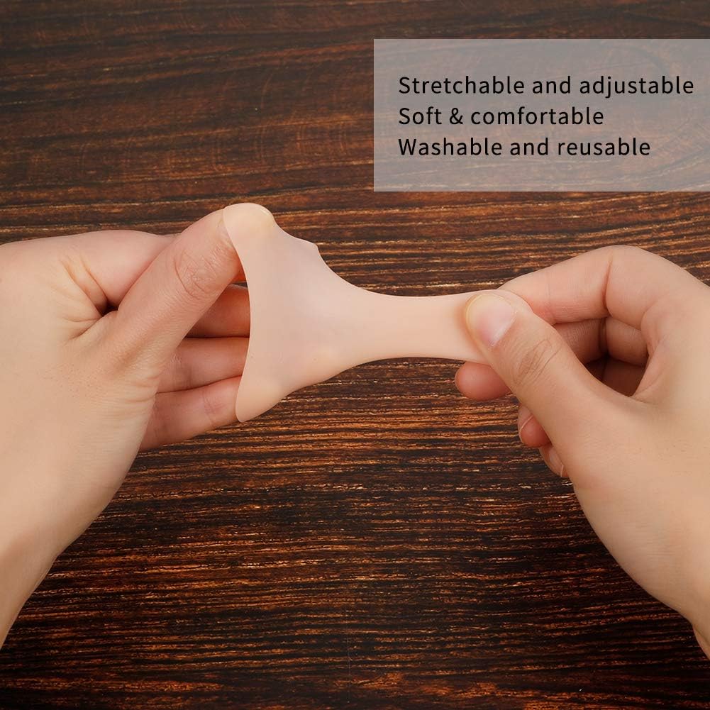 20 Pack Gel Finger Cots, Finger Protector Support New Material Finger Gloves, Finger Cots to Protect Crack, Peel Finger and Other Finger Pain