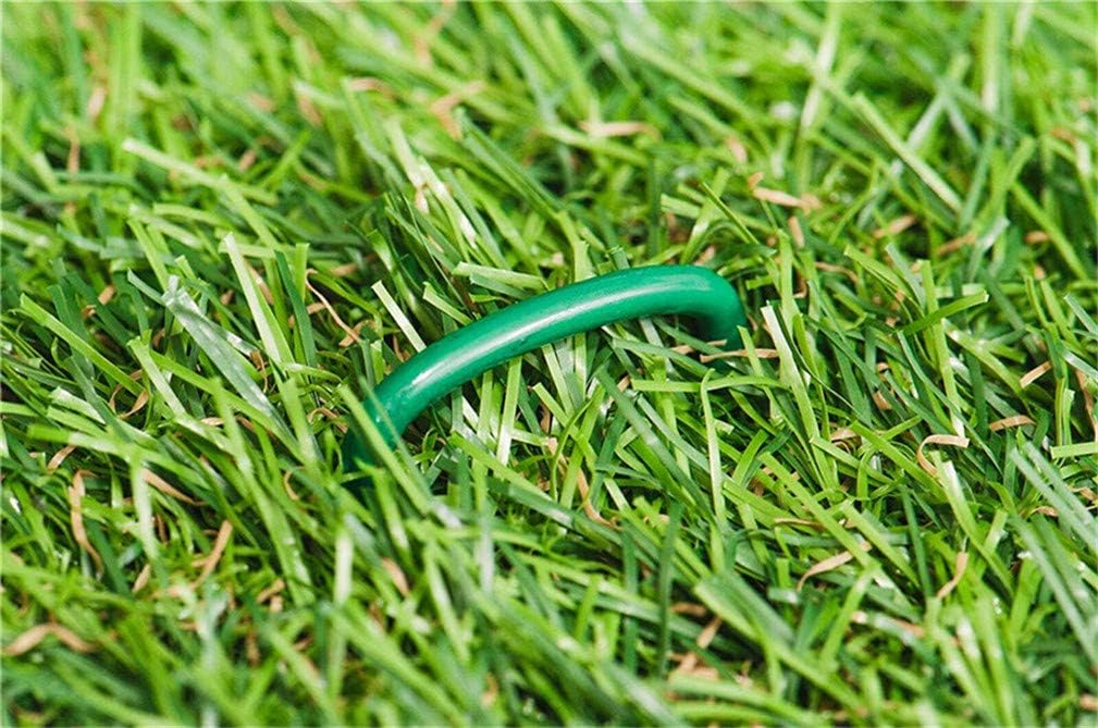 IME Garden Staples U Shaped Ground Anchors Stakes Pegs Pins Spikes for Securing Lawn Farm Sod Barrier Landscape Grass Fabric Netting Green 15CM 20Pack