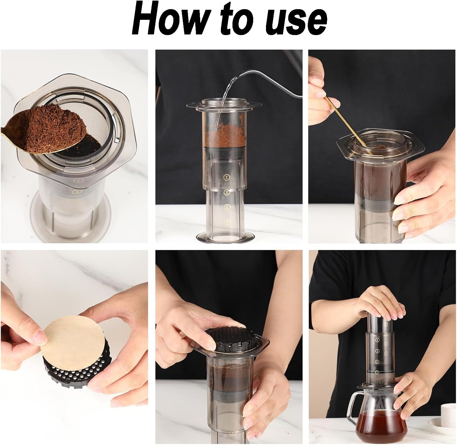 Disposable Replacement Coffee Paper Filters, 600 Counts 64mm Natural Unbleached Disposable Coffee Paper Filter for Aeropress Espresso Maker