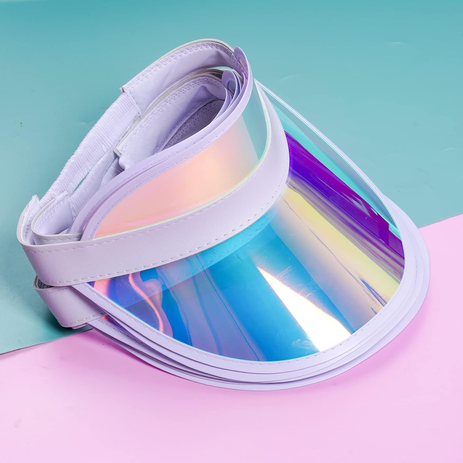 6 Pack Sun Visor Hats Cap Sports Visors Beach Tennis Golf Headwear for Women Men