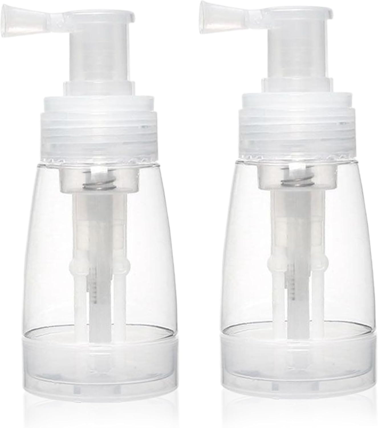 2PCS Powder Spray Bottle, 180ml Portable Powder Dispenser with Converging Nozzle, Powder Container Even Dispensing Powder Spray for Baby Powder, Body Powder and Even Edible Glitter