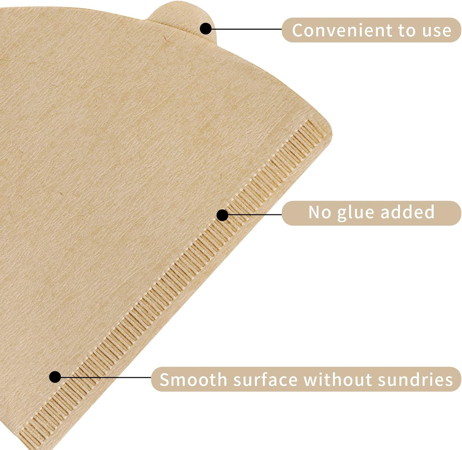 300 Counts Coffee Filters Cone Coffee Filters V60 Coffee Filter No.2 Coffee Filters 2-4 Cups Pour Over Coffee Filter Cone Natural Paper Coffee Filters