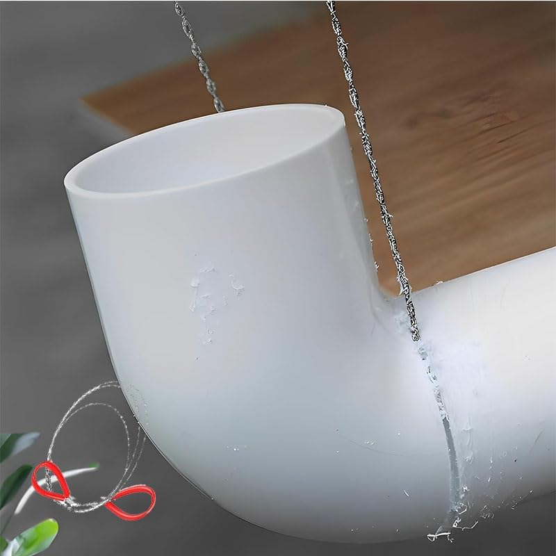 4Pcs Stainless Steel Wire Saw Emergency Saws,PVC Pipe Cable Saw Stainless Steel Wire Saw Hand Pocket String Rope Saw, Cable Saw Metal Wire Saw Hand Pocket String Rope Saw PVC Pipe Cutting Tool