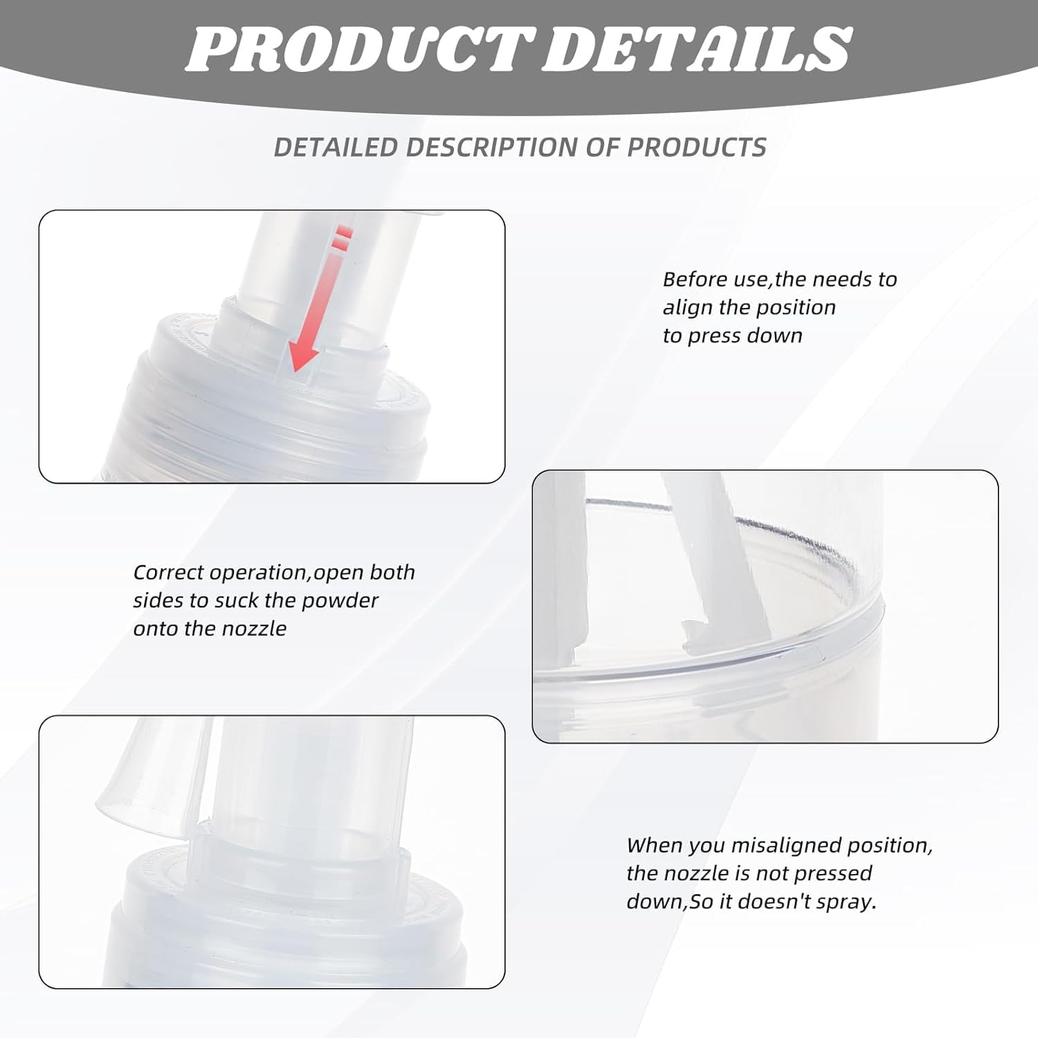 Powder Spray Bottle Refillable Empty Dry Barber Powder Bottle, 1Pc Powder Spray Bottle Empty Powder Blower Bottle,Powder Puffer Bottle Powder Spray Bottle Refillable Containers for Hair Salon