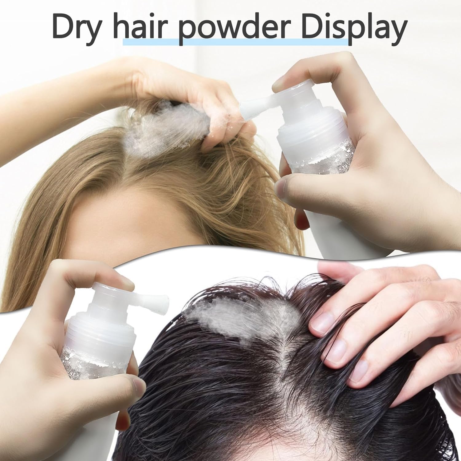 Powder Spray Bottle Refillable Empty Dry Barber Powder Bottle, 1Pc Powder Spray Bottle Empty Powder Blower Bottle,Powder Puffer Bottle Powder Spray Bottle Refillable Containers for Hair Salon