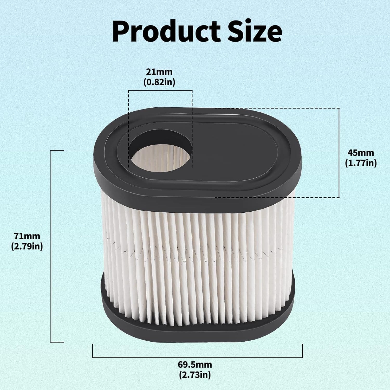 36905 Air Filter Fit for 740083A 751-11122 30-031 Rotary 9200 for Tecumseh LEV100 LEV115 LEV120 OVRM105 OVRM65 TVS115 TVS120 AH600 AV600 Toro Recycler 22 GTS 6.5HP 20016 20017 Lawn Mower(4PCS)