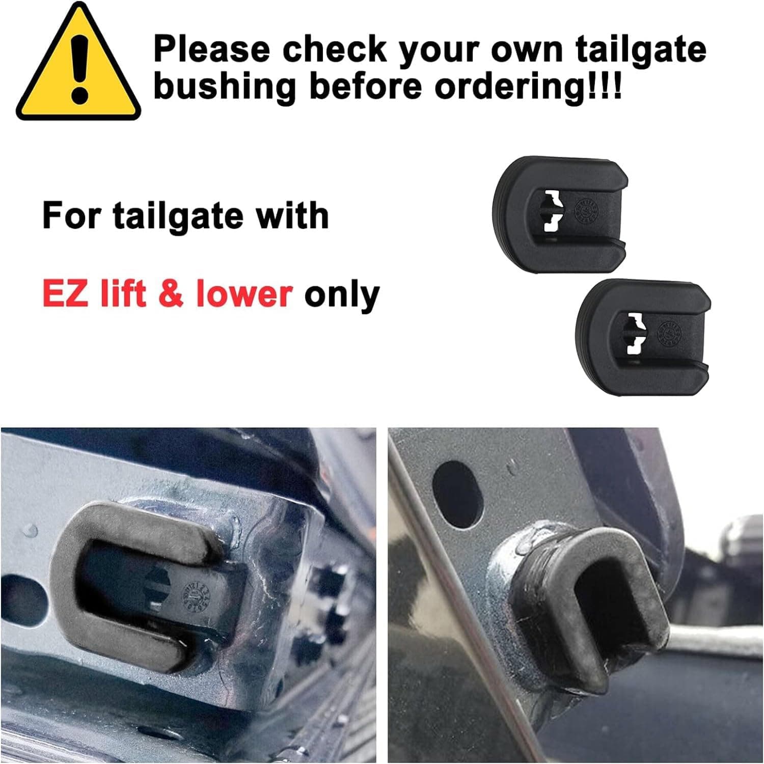 Tailgate Bushing Rear Right Passenger Side Replacement for 2014-2019 Chevy Silverado 1500 2500HD 3500HD Colorado GMC Sierra 1500 2500 HD 3500 HD