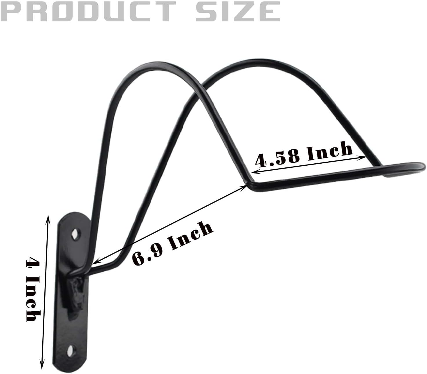 Wall Mounted Equestrian Helmet Rack,Metal Holder for Motorcycle Bike Baseball -