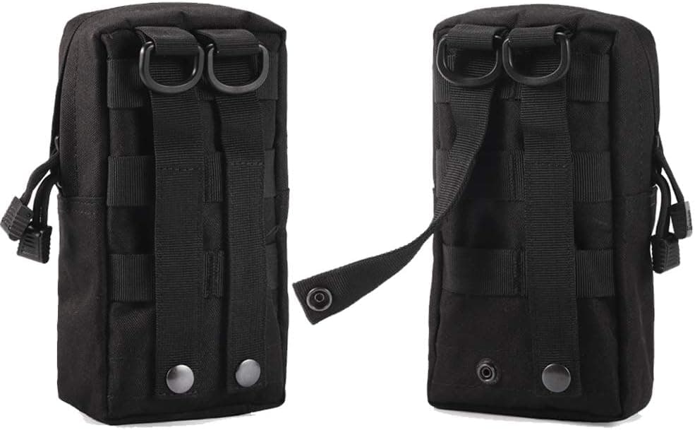 Molle Pouches Water-Resistant Tactical Utility Gadget Gear EDC Pouch Black 2 Pack