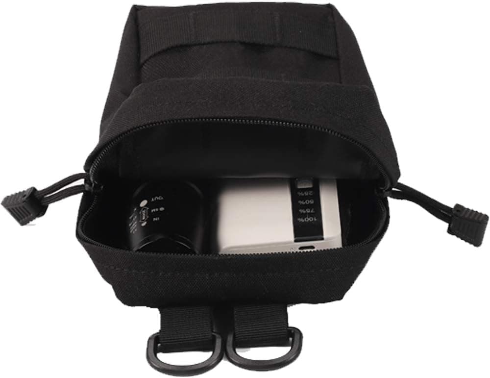 Molle Pouches Water-Resistant Tactical Utility Gadget Gear EDC Pouch Black 2 Pack