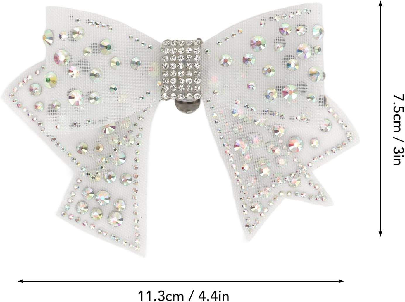 2 Pieces Bow Shoe Clips, Decorative Clips Rhinestone Buckle Shoes Decorations for Woman and Girl