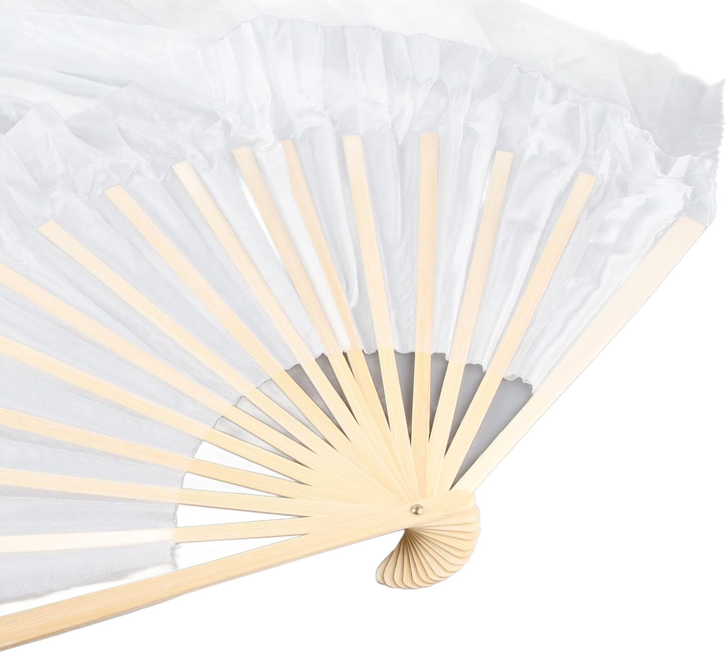 Dance Fan, 1 Pair Long Fan Belly Fans Folding Performance Classical (Black)