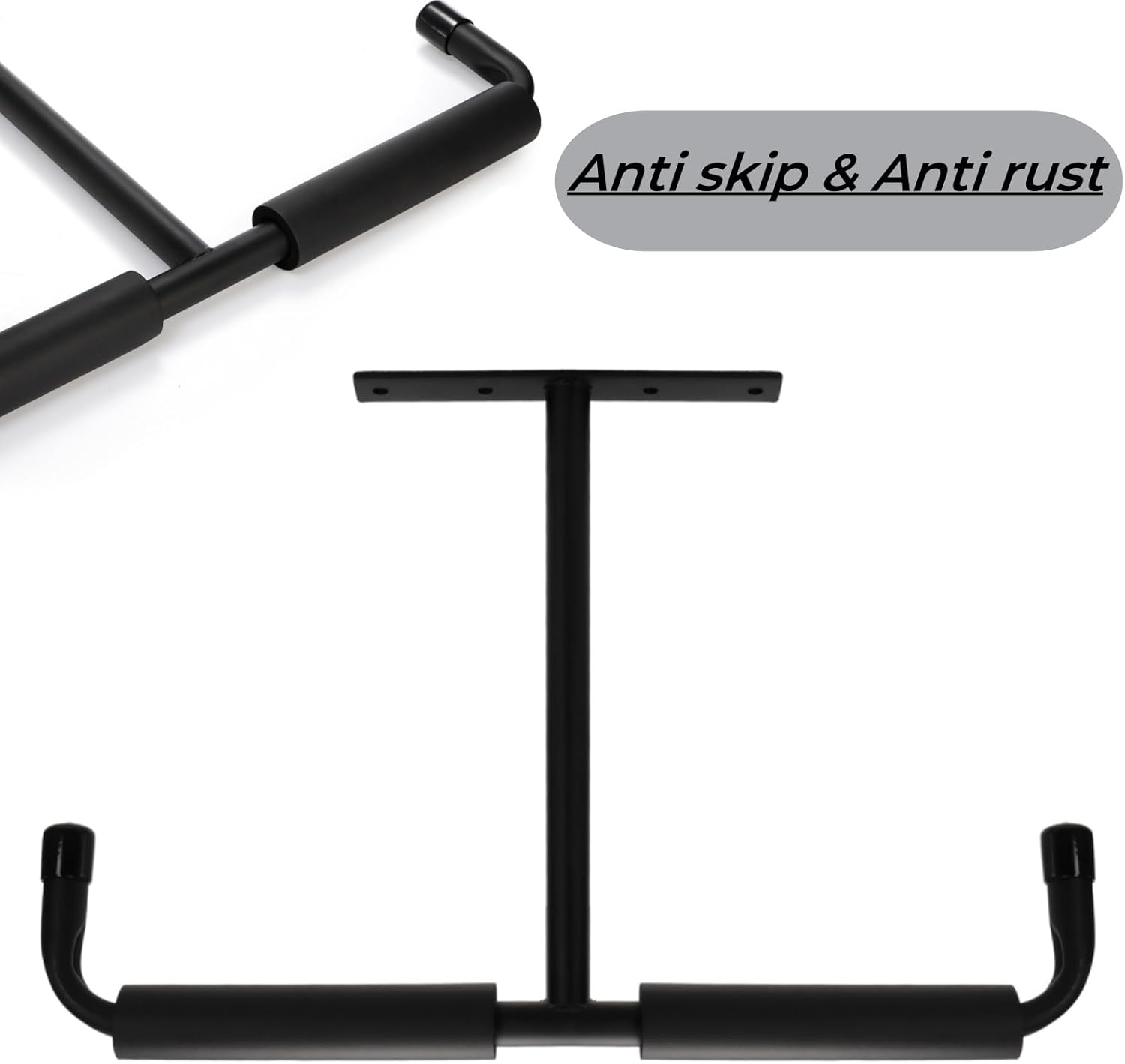 4 Pack Overhead Garage Storage Hooks, 16.5" Heavy Duty Ceiling Mount Hangers, Double T-Bar Metal Ladder Racks, Hanging for Bike, Pipe Lumber, Fishing Rod, Sports Equipment