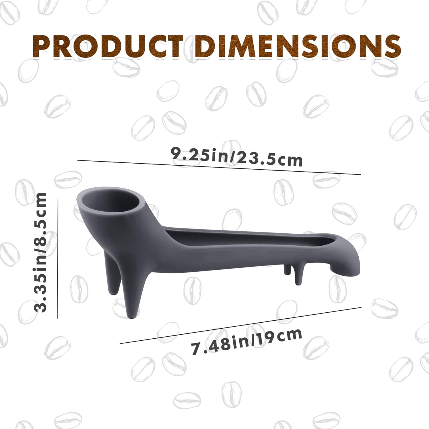 Espresso machine accessory - Water reservoir funnel - Water reservoir Quick access Espresso Long Funnel - Silicone Food safe - For coffee machines with rear water reservoir (Grey - 3 pieces)