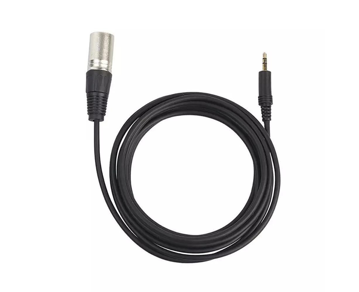 3.5mm Stereo Jack Plug to 3 Pin XLR Male Microphone Audio Cable Cord Adapter