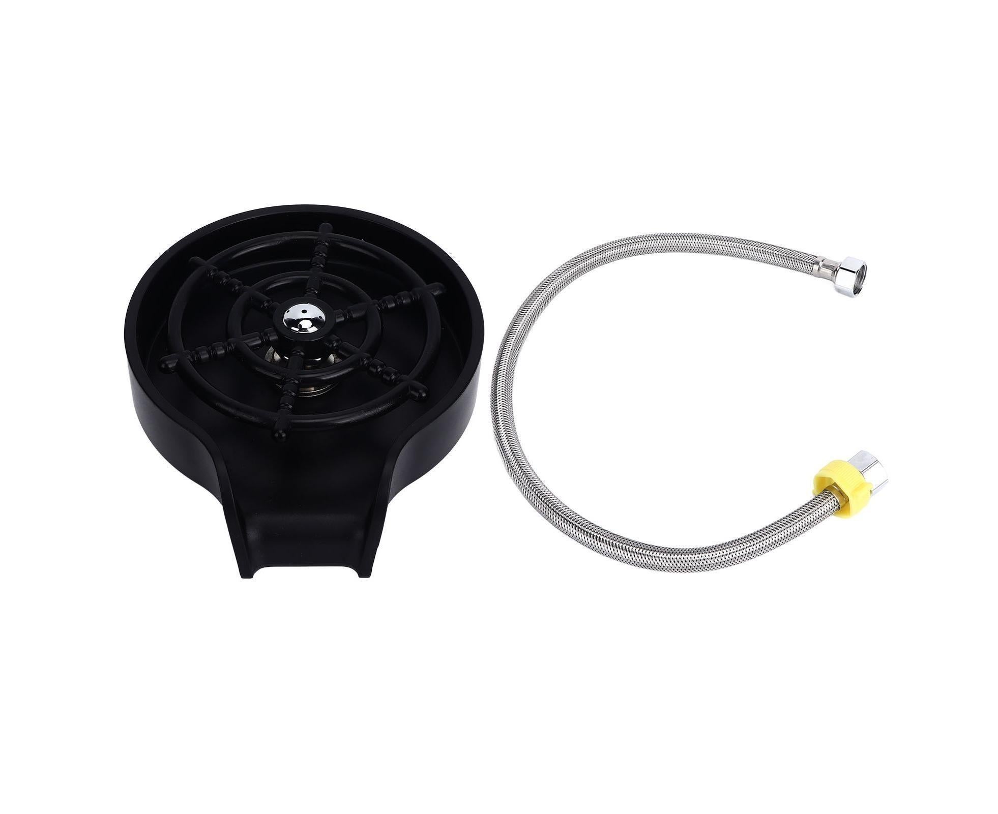 Cup Washer for Club Bar Home Kitchen G1/2 Interface Quick Cleaning Detachable Wash Basin Press Glass Rinser