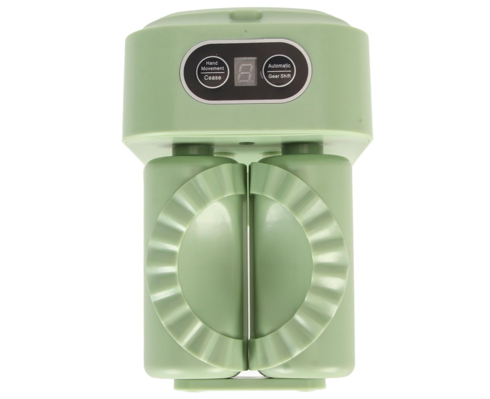 Electric Dumpling Maker Machine Automatic Easy Dumpling Machine with Spoon Brush Household Automatic Dumpling Wrapper Tool Green