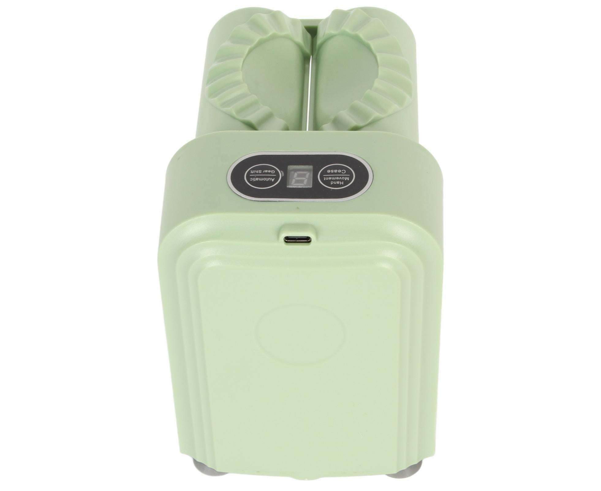 Electric Dumpling Maker Machine Automatic Easy Dumpling Machine with Spoon Brush Household Automatic Dumpling Wrapper Tool Green