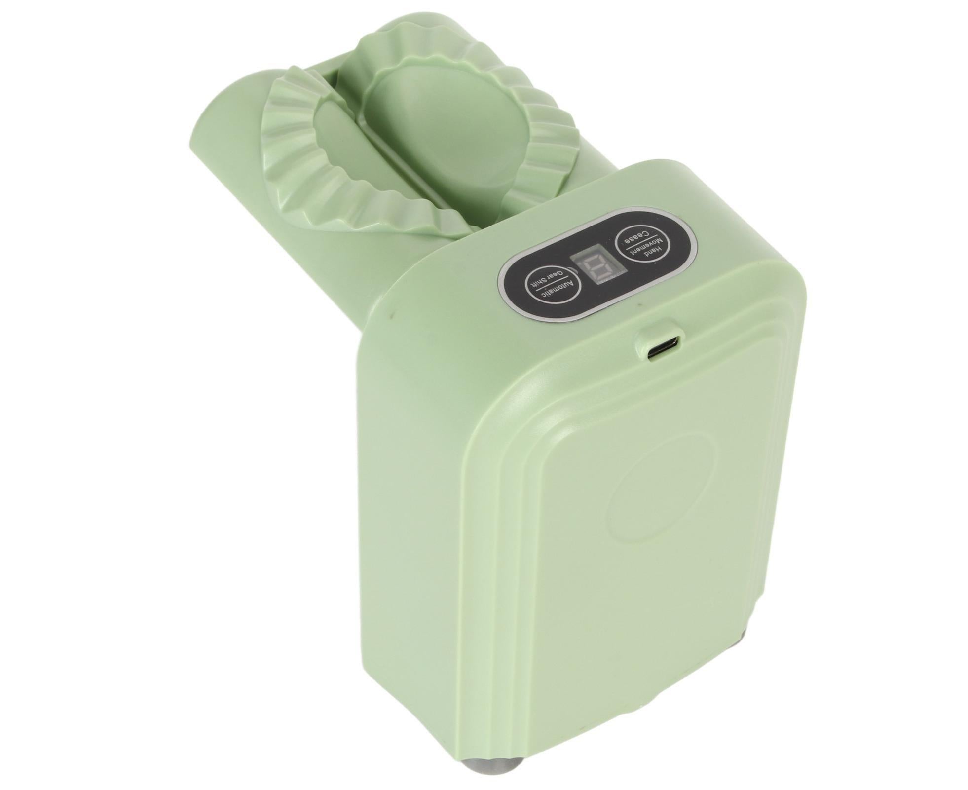 Electric Dumpling Maker Machine Automatic Easy Dumpling Machine with Spoon Brush Household Automatic Dumpling Wrapper Tool Green