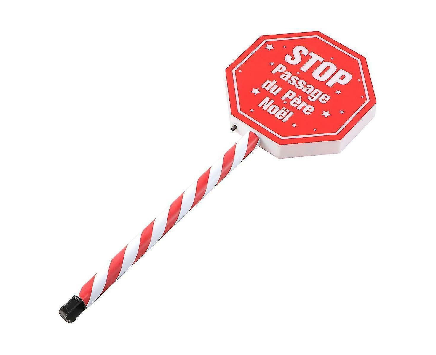 Christmas Garden Stop Sign Solar Energy Garden Decoration Garden Stake Creative Courtyard Landscape