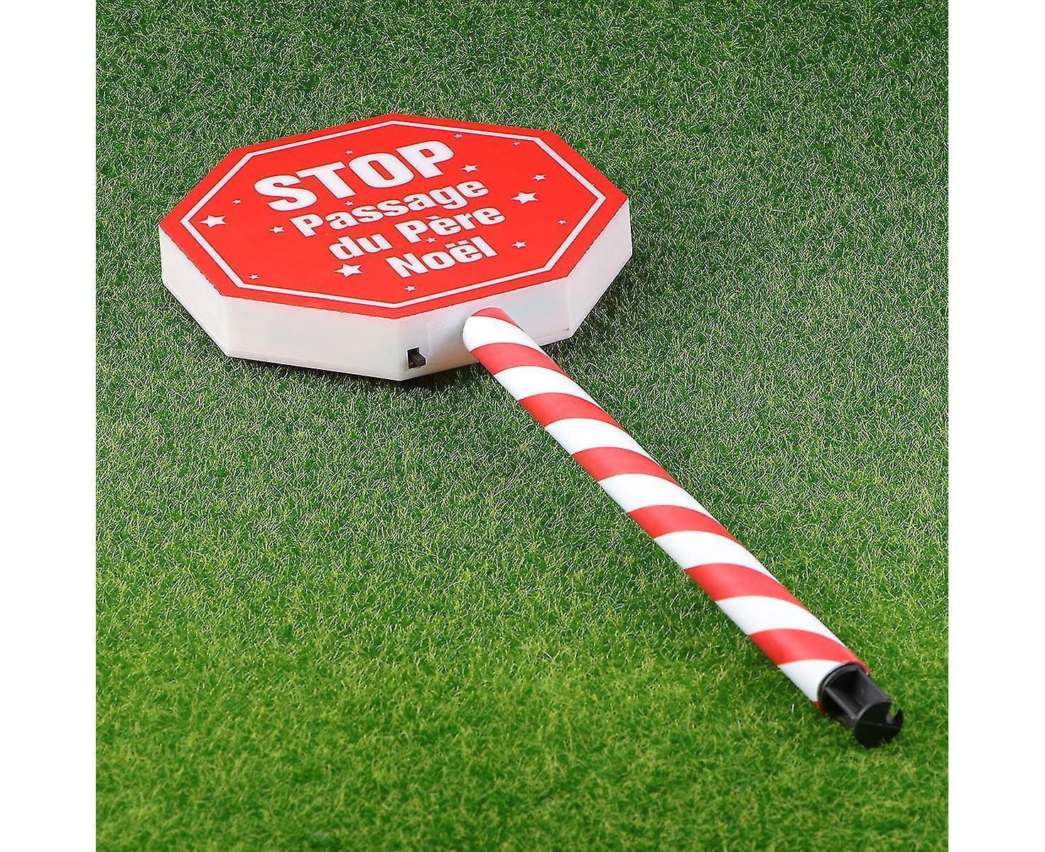 Christmas Garden Stop Sign Solar Energy Garden Decoration Garden Stake Creative Courtyard Landscape