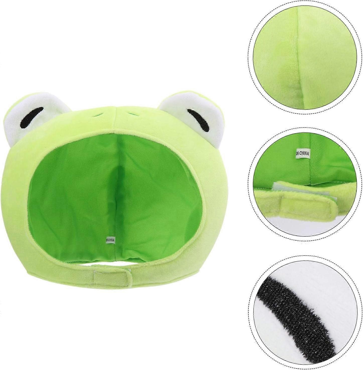 Hat Frog Ears Bunny Finn Hood Froggy The Headband Plush Adult Human Mushroom- Cartoon Shape Hat Funny Photo Headgear Hat