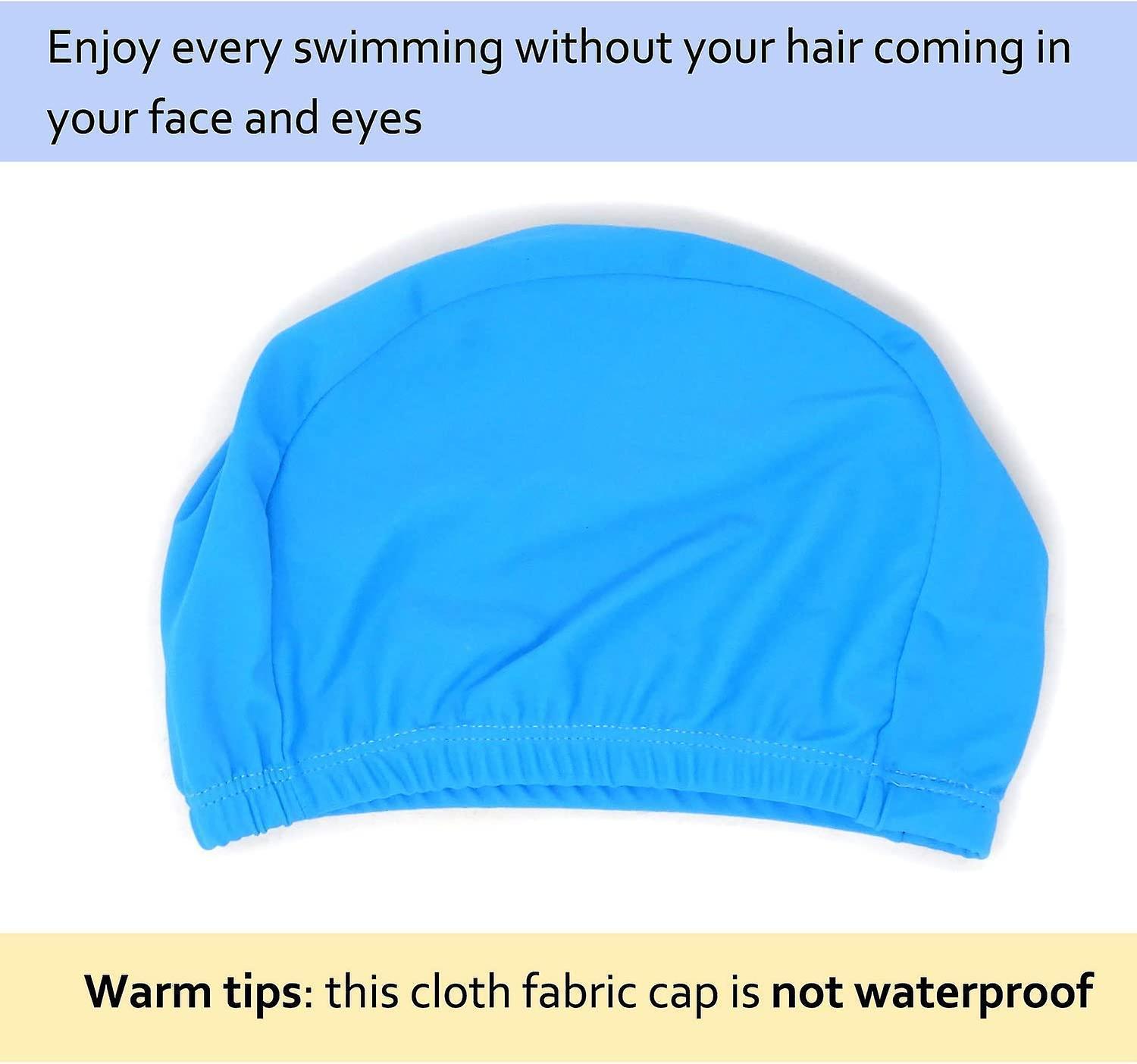 3PCS Solid Color Swim Cap Swimming Cap Swimming Hat for Teenager and Adult(not for Long Hair)