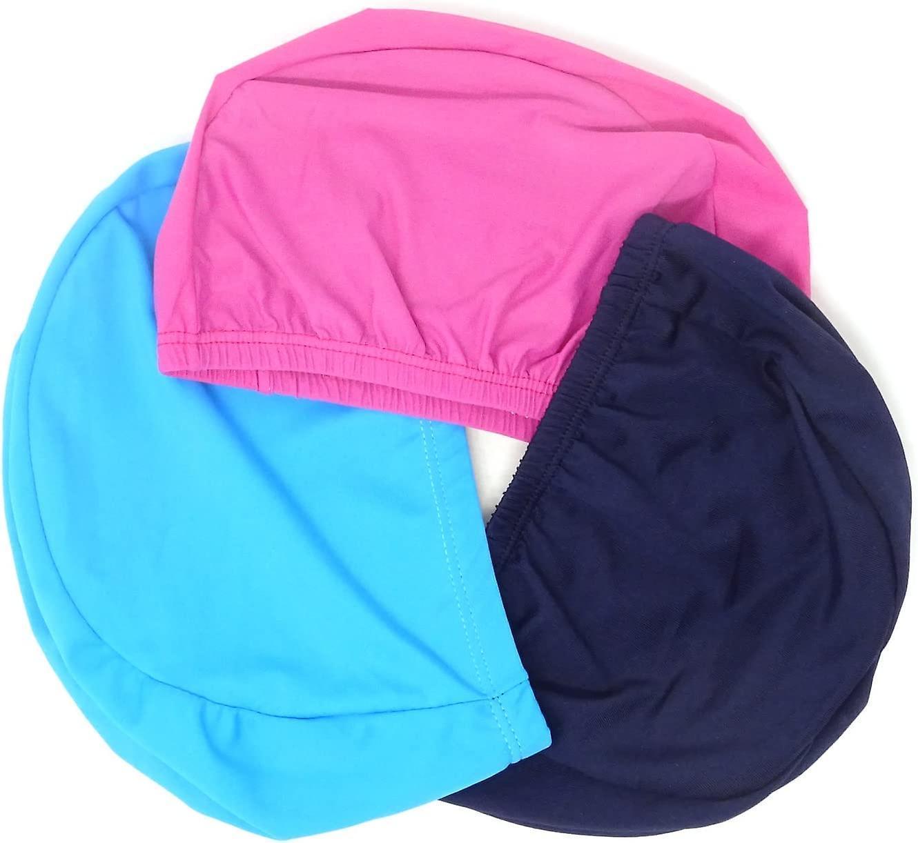 3PCS Solid Color Swim Cap Swimming Cap Swimming Hat for Teenager and Adult(not for Long Hair)