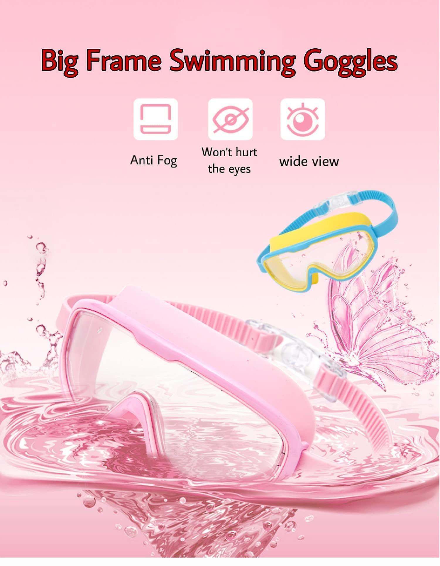 Swimming Goggles, Swimming Goggles Anti-Fog Anti-Leak UV Protection Large Swim Goggles