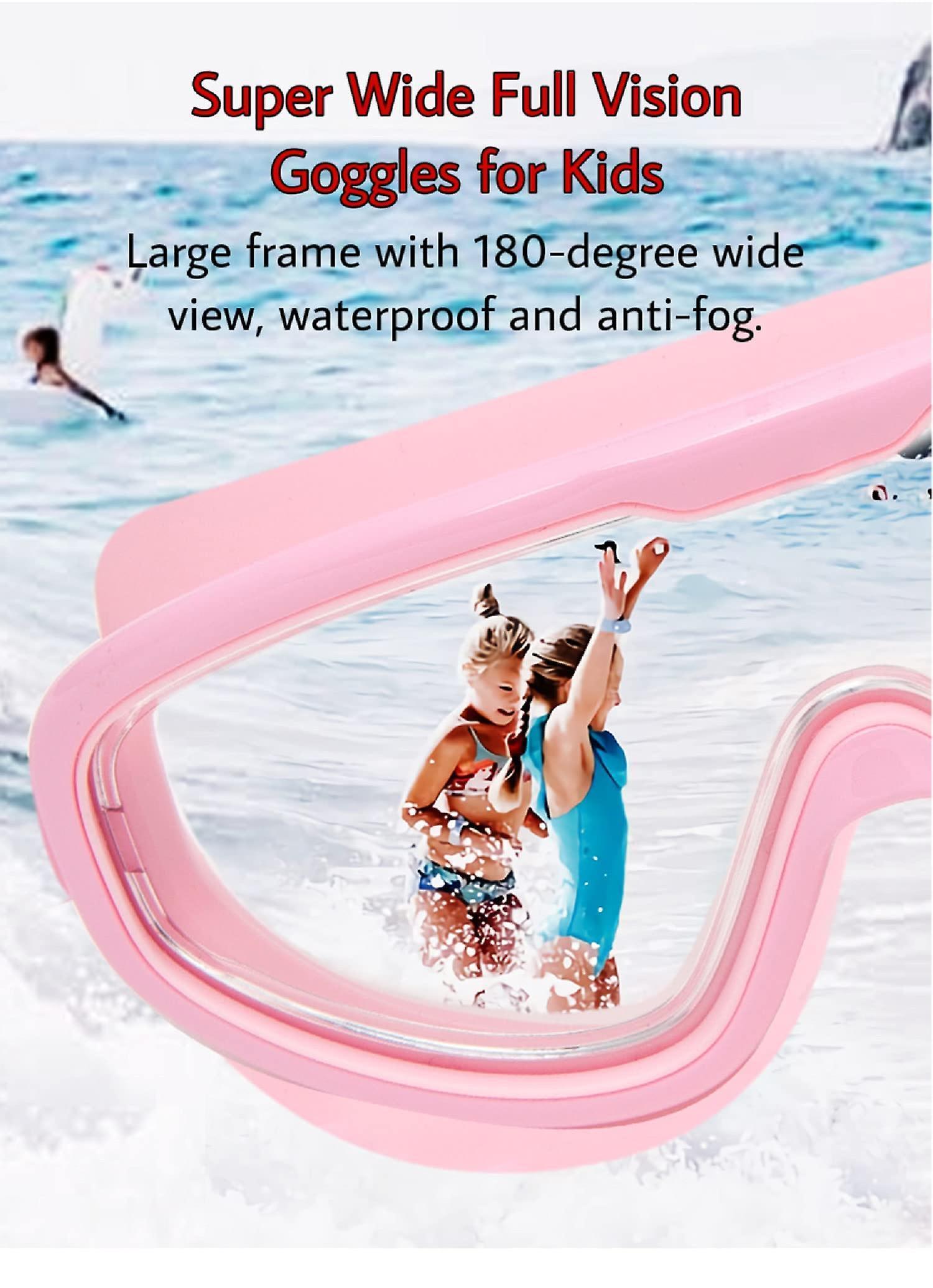 Swimming Goggles, Swimming Goggles Anti-Fog Anti-Leak UV Protection Large Swim Goggles
