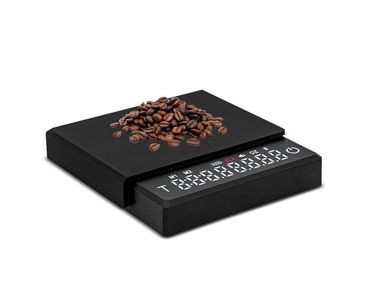 Mini Coffee Scale with Timer 2kg 0.1g Accurate Type-C Rechargeable Portable Digital Scale for Espresso and Pour Over Coffee