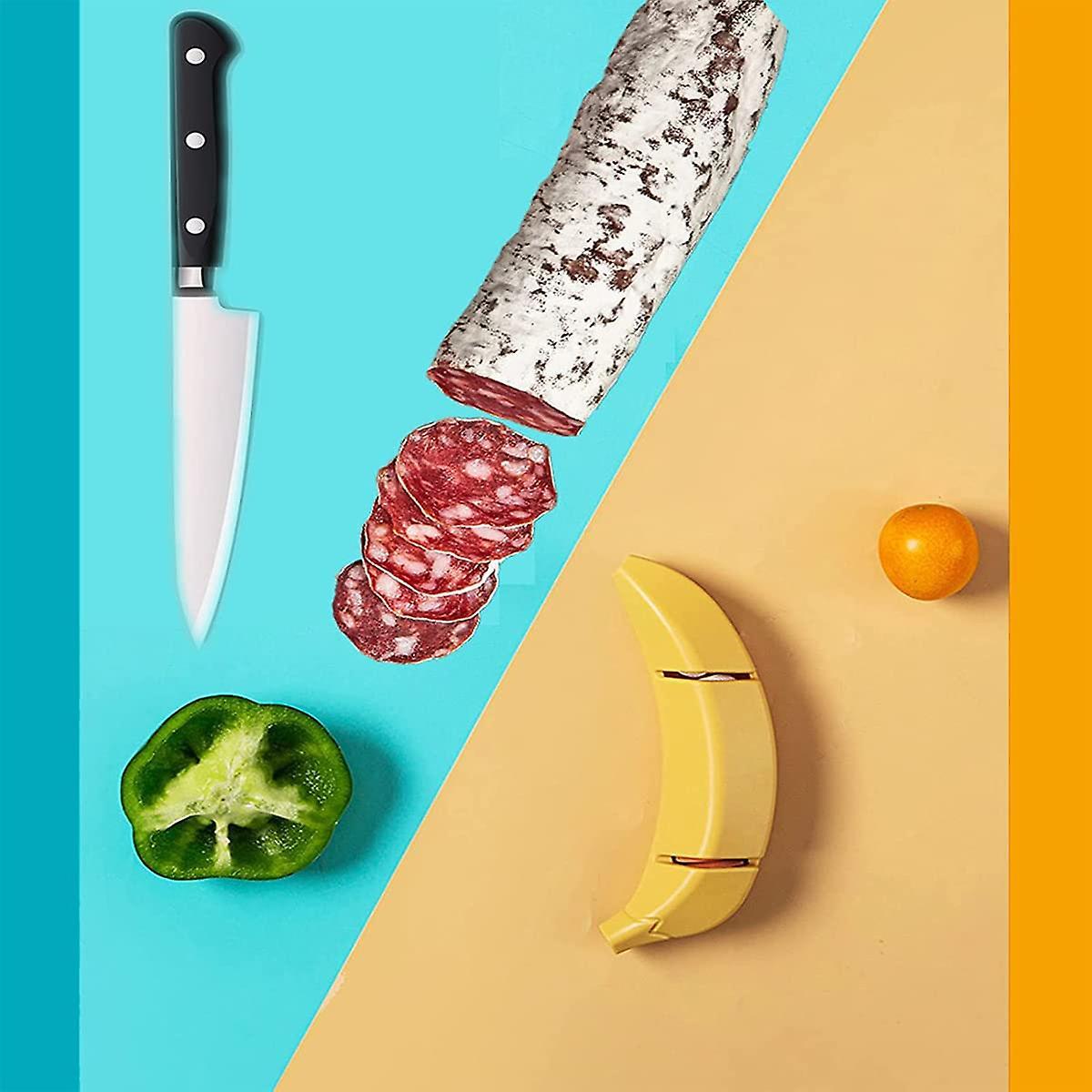 Knife Sharpener, Manual Knife Sharpener, Kitchen Knife Sharpener, Two-stage Knife Sharpener, Banana