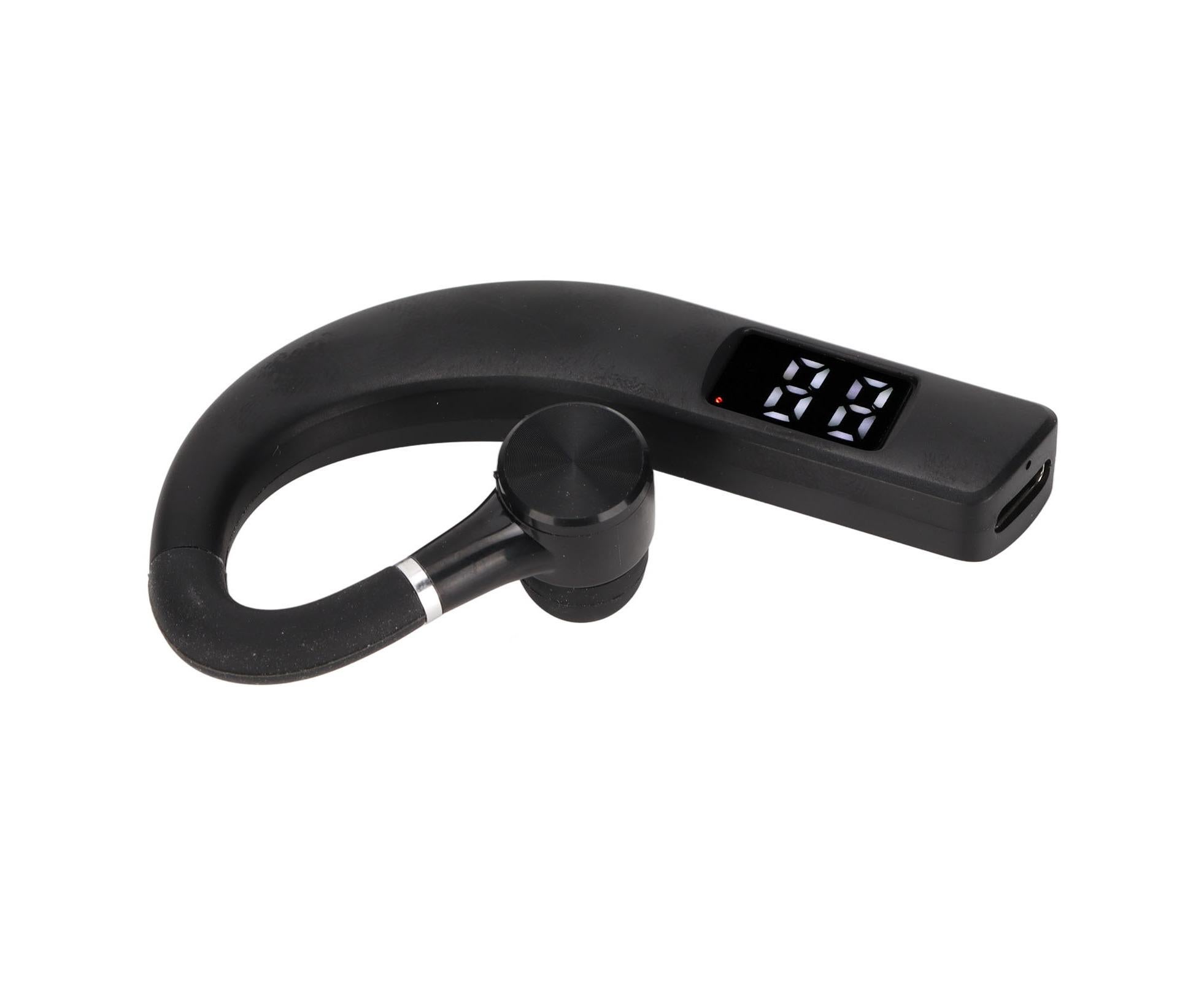 Bluetooth Headset IPX5 Waterproof Handsfree Noise Cancelling Single Ear Bluetooth Earphone for Running Driving Business
