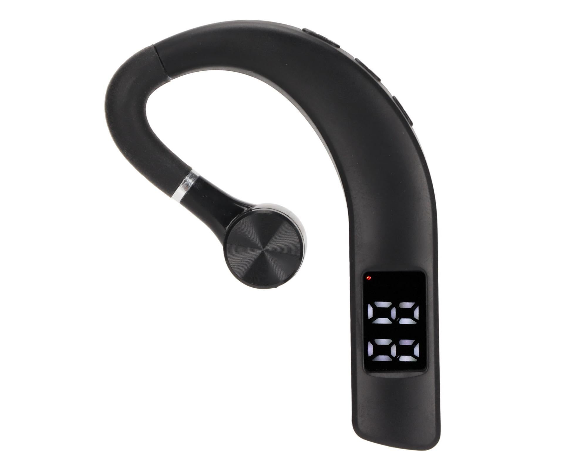 Bluetooth Headset IPX5 Waterproof Handsfree Noise Cancelling Single Ear Bluetooth Earphone for Running Driving Business