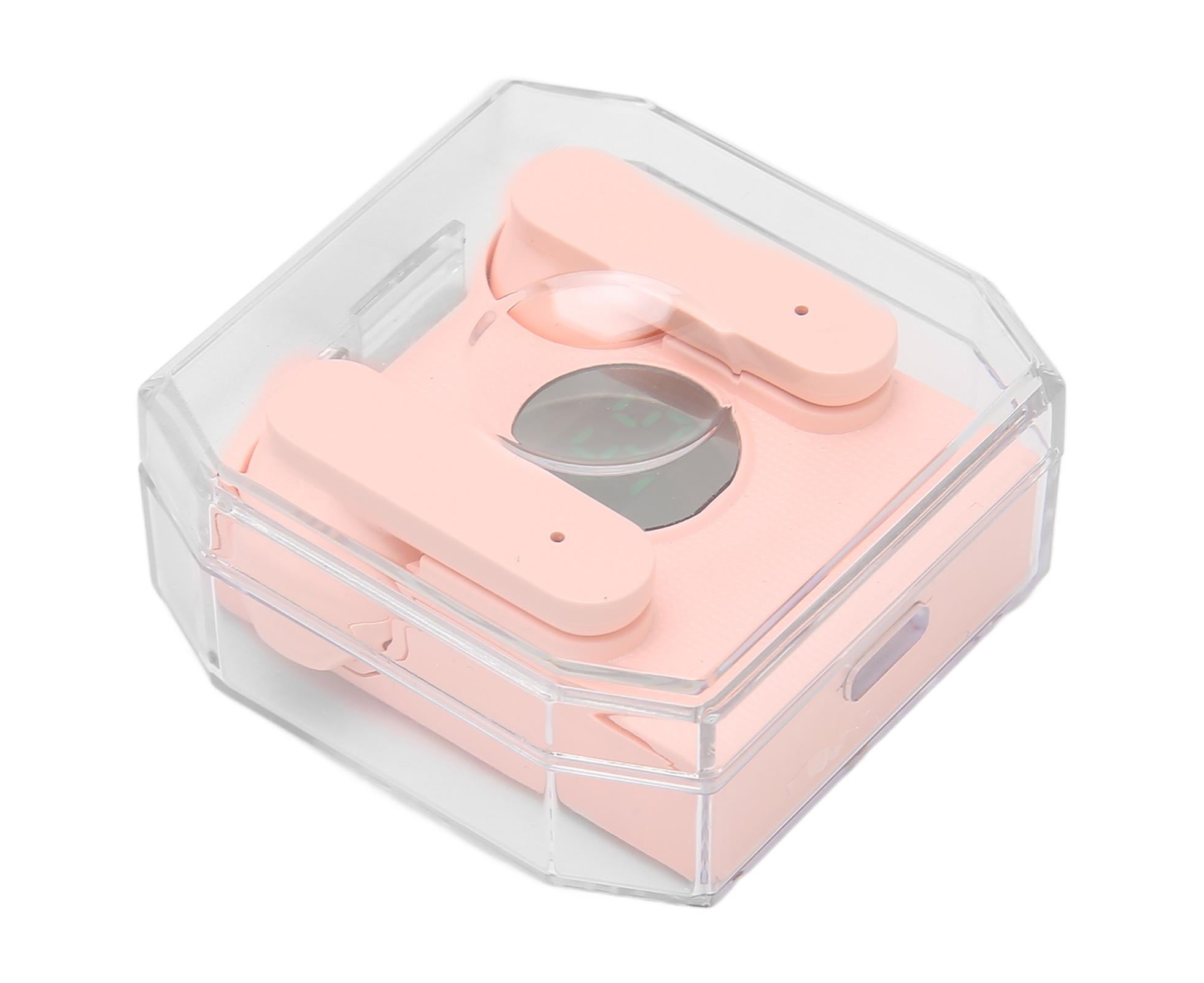 Smart Voice Translator Earbuds Support 144 Languages Online Translation Power Display Translating Headset for Traveling Pink