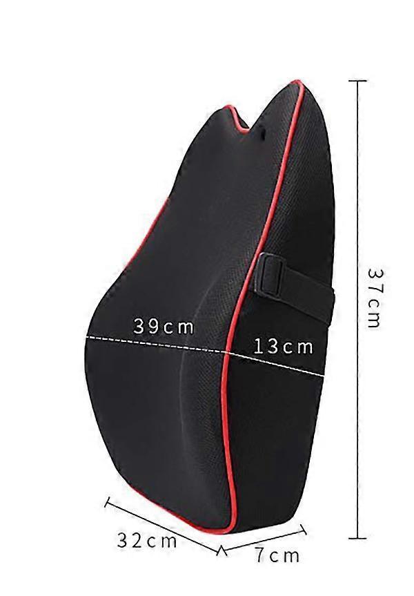 Comfort Lumbar Support Cushion Back Support Pillow Breathable Vehicle Seat Back Support Black