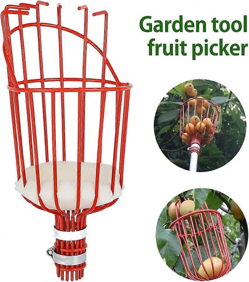 Metal Fruit Picker with Claw, Metal Fruit Picking Tool, Gardening Tools for Harvesting Apples, Citrus, Pears, Peaches